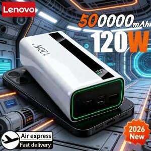 레노버 500000mAh 120W 고속 충전 대용량 보조베터리 휴대용 배터리 아이폰용 용