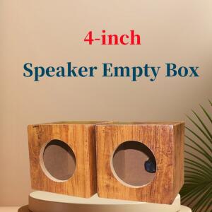 우퍼케이스 4인치 스피커 상자 박스 미드베이스 목재 레인지 사운드 서브우퍼 2피스 베이스 하우징 차량용홈 우퍼