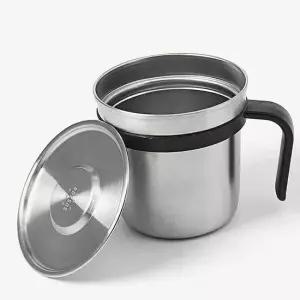 손잡이 스텐 캠핑컵 450ml 등산 맥주잔 머그 등산용컵