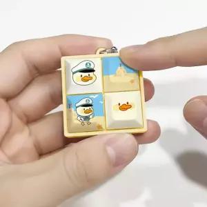 덕순이네 키보드 키캡 키링 4구 클리커