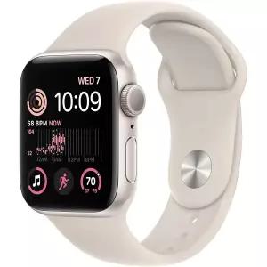 애플워치 SE 2세대 GPS 40mm 스타라이트 알루미늄 케이스 스포츠 밴드