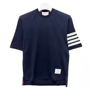26FW 사선 완장 4바 반팔티 네이비 (MJS168G 07862 415) [당일]