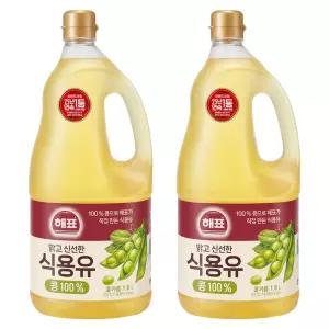 해표 콩기름 식용유 1.8L X 2개