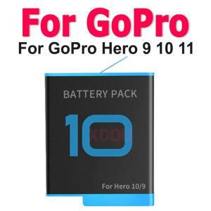 고프로 히어로 11 10 9 배터리 1800mAh 충전식 액션 스포츠 카메라 리튬 팩