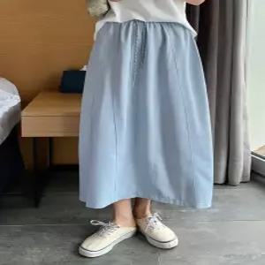 소다크림 쿨 밴딩 롱 스커트 (2 color)