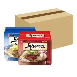 농심 둥지 동치미물냉면 161g 16개 + 비빔냉면 162g 16개 (32개)