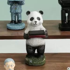 인테리어 장식 석고재질 PANDA BEAR 시계스탠드 인테리어 장식