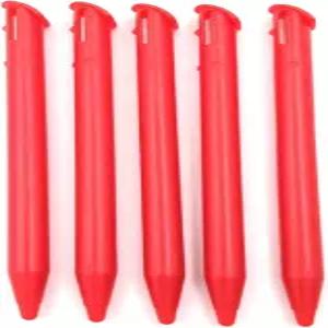 FainWan 5pcs 스타일러스 터치 펜 닌텐도 3DS XL과 호환 빨간색 교체