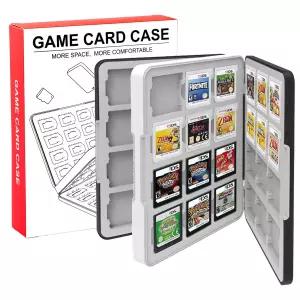 QUBAMG 3DS 게임 케이스 48 슬롯 홀더 닌텐도 뉴 Xl / Dsi 휴대용 보관함 블랙