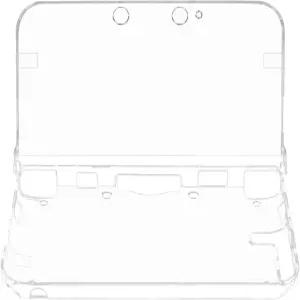 닌텐도 3DS XL LL 컬러 클리어 화이트용 OSTENT 보호 크리스탈 하드 가드 케이스 커버 스킨 쉘
