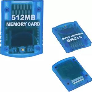 톨섬 메모리 카드 512MB 8192개 블록 게임큐브 및 Wii 콘솔용 데이터 영역 4개 파란색