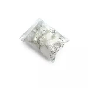 [하프클럽/]BS 세모네모 K0001B 키홀더 흰색 100개 27x62 열쇠고리
