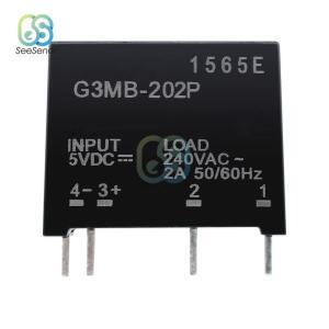 스마트 전자 솔리드 스테이트 릴레이 모듈 G3MB-202P DC-AC PCB SSR 입력 5V/12V/24VDC 출력 240V AC 2A