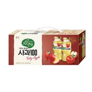 주스 과일 과즙음료 180mL 웅진 사과 자연은 12병