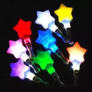 LED 응원봉 콘서트 준비물 응원 도구 용품 LED봉 하트 별응원봉 파티 (WD5DE64)
