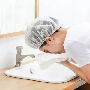 고품질 방수 샤워캡 방수 비닐헤어캡 헤어밴드 샴푸캡 머리캡 방수헤어캡 (WB97E2C)