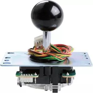 SANWA JLFTP8YT 조이스틱 블랙 오리지널 아케이드 잼마 게임 4 및 8 방향 조절 가능 캣츠 매드 SF4