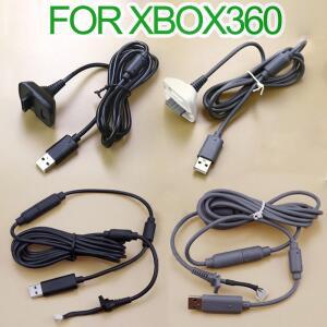 xbox호환 360 무선/유선 게임 컨트롤러 게임패드 조이스틱용 USB 충전 케이블 분리형 연장 케이블-PC 전원