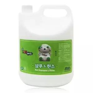 고품질 펫퍼스 대용량 샴푸(린스) 겸용 4L 애견용품 고양이용품 반려용품 강아지샴푸 강아지린스 W14A976