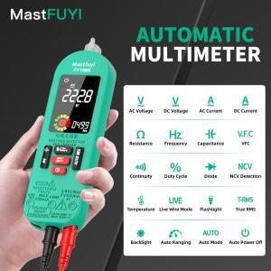 MASTFUYI 전문 디지털 멀티미터 ACDC 전압 전류 6000 카운트 True RMS 볼트 앰프 옴 Hz 커패시턴스 NCV 테