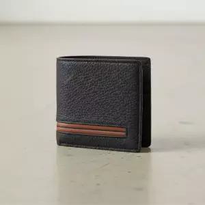 Zegna SS25 남성 코트라스트 바 반지갑LHCBU E1903Z NVS
