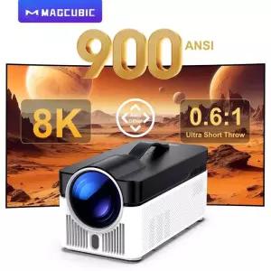 빔프로젝터 Magcubic 울트라 숏 스로우 HY450 프로젝터 자동 오프셋 8K 4K 1080P 900ANSI BT54 전자 초점 W