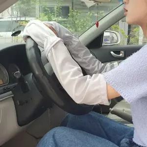 [하프클럽/]손등커버 화이트 운전 ZF 팔토시