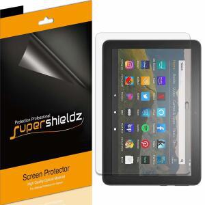 완전히 새로운 Fire HD 8 및 Plus 태블릿 8인치(12세대/10세대 / 출시)를 위해 설계된 슈퍼쉴즈(3팩) 눈부심 방지 지문 방지(매트) 화면 보호기