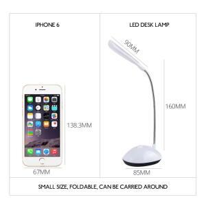 LED 책상 조명 눈 보호 독서 램프 AAA 배터리 구동 접이식 크리 에이 티브 야간 공부 침실