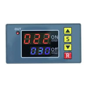 T3231 AC110-220V DC 12/24V 디지털 순환 시간 지연 릴레이 LED 디스플레이 사이클 타이머 제어 스위치