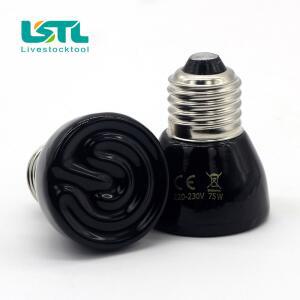 애완 동물 난방 전구 미니 세라믹 이미터 열등 램프 파충류 브로더 200VD20 25W 50W 75W 100W