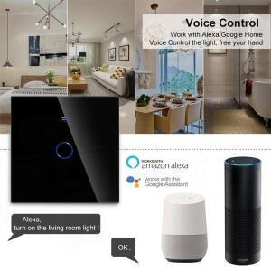 1/2/3Gang Tuya Wifi 터치 라이트 스위치 EU 스마트 벽 센서 Alexa Google 홈 433RF 리모컨용 라이프