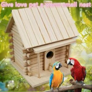 새장 액세서리 외부 나무 새 집을위한 Birdhouses 둥지 상자 교수형 홈 정원 장식