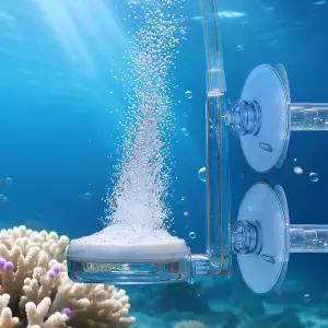 FNANJWQ 수족관 에어 스톤 식물용 CO2 어항 나노 버블 키트 및 소형 버킷용 액세서리 포함 초고용해 버블러