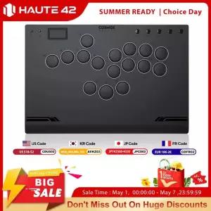 마우스피트 스티커 Haute42m Gen2 알루미늄 합금 히트박스 레버리스 스틱리스 아케이드 스틱 PCPS4PS5용 격