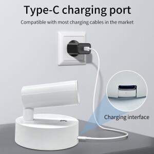마그네틱 LED 벽 램프 USB 충전식 터치 스위치 조명 스포트라이트 무선 디밍이 가능한 침실 머리맡 독서