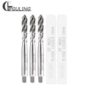 GULING HSSE-M35 JIS 표준 나선형 플루트 탭, M1 M1.2 M2 M3 M4 M5 M6 M8 - 기계 나사 탭