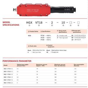 롱예 HGX 다단계 진공 발생기 HGX-VT18-2 18/19 펌프 그리퍼 흡착 패드 머플러 공압 흐름