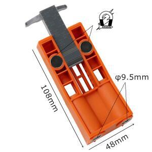 포켓 홀 지그 세트 베벨 앵글 드릴 가이드 9.5mm 스텝 펀처(자석 포지셔닝 슬라이더 목공 도구 포함)