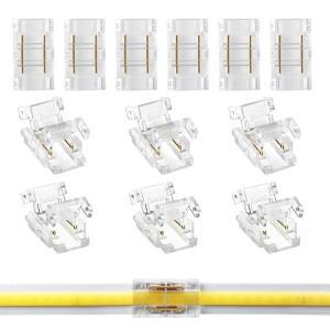 COB LED 스트립-스트립 커넥터 연결 무납땜 확장 RGB CCT 스트립 조명 2 3 4 핀 5mm 10mm