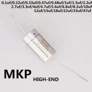 와이어 드로잉 실버 MKP 커패시터 무극성 주파수 분배기 0.1uf 2.2uf 3.3uf 4.7uf 5.6uf 6.8uf47uf 모두
