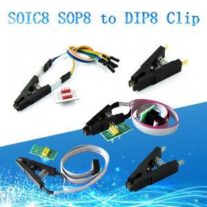 SOIC8 SOP8  클립 업데이트 버전 EEPROM 93CXX 25CXX 24CXX 용 회로 프로그래밍 및 어댑터 2 개