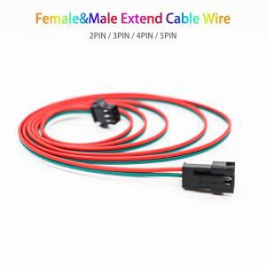 2PIN 여성 및 남성 JST Led 확장 케이블 커넥터 5050 RGB WS2811 스트립 용 0.5M1M2M 22AWG 와이어