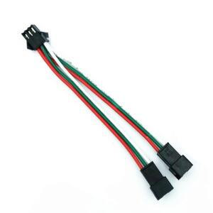 SM LED 커넥터 확장 분배기 케이블 남성-여성 플매트 카펫 러그 와이어 15cm 2pin CCT RGB WS2812B 스트립