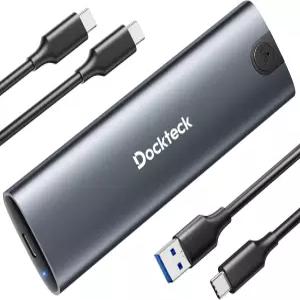 도크텍 M.2 NVMe SATA SSD 인클로저 도구가 필요 없는 10Gbps USB 3.2세대 to 어댑터 케이스