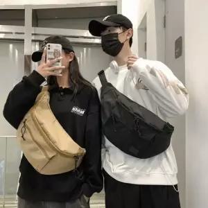 데일리 멀티 포켓 바디백 남녀공용 슬링백 가벼운 크로스백 가방 남자숄더백 가죽미니백