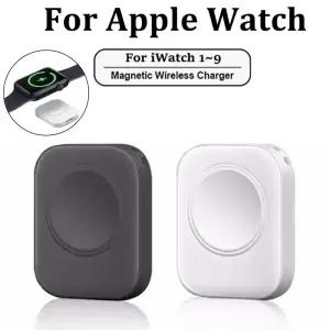 iWatch 시리즈 9 8 7 6 5 SE 유형 C 용 휴대용 자기 시계 무선 고속 충전기 3 2 변환