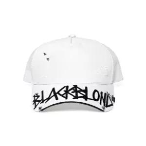[블랙블론드]BBD Graffiti Logo Trucker Mesh Cap (White)