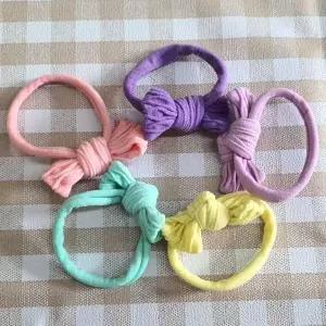 [콩심팥심]리본머리끈 데일리 마카롱 10P 머리고무줄