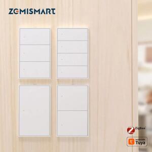 ZemiSmart Zigbee 벽 스위치 중립 푸시 버튼 인터럽터는 Tuya Alexa 및 Google 홈 음성 제어 AU 인증과 함